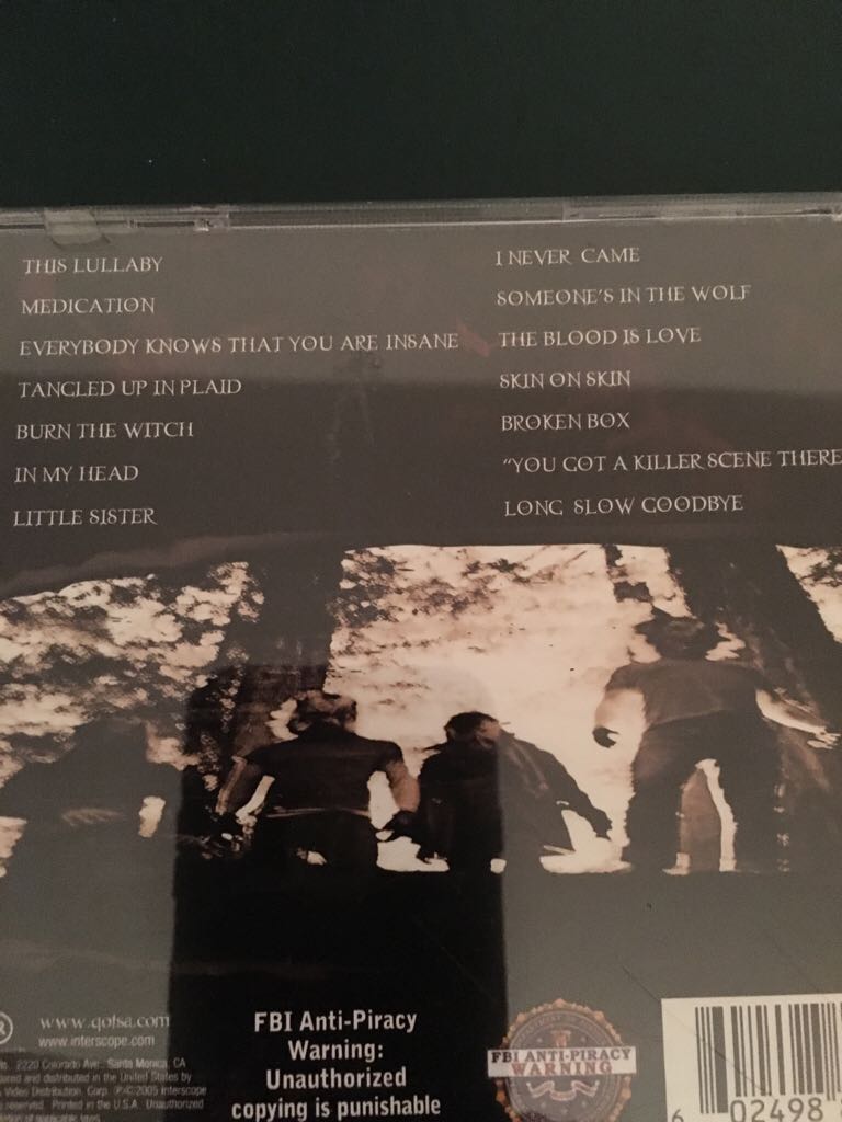 Lullabies To Paralyze - Queens Of The Stone Age (CD - 5926) music collectible [Barcode 602498801352] - Main Image 2