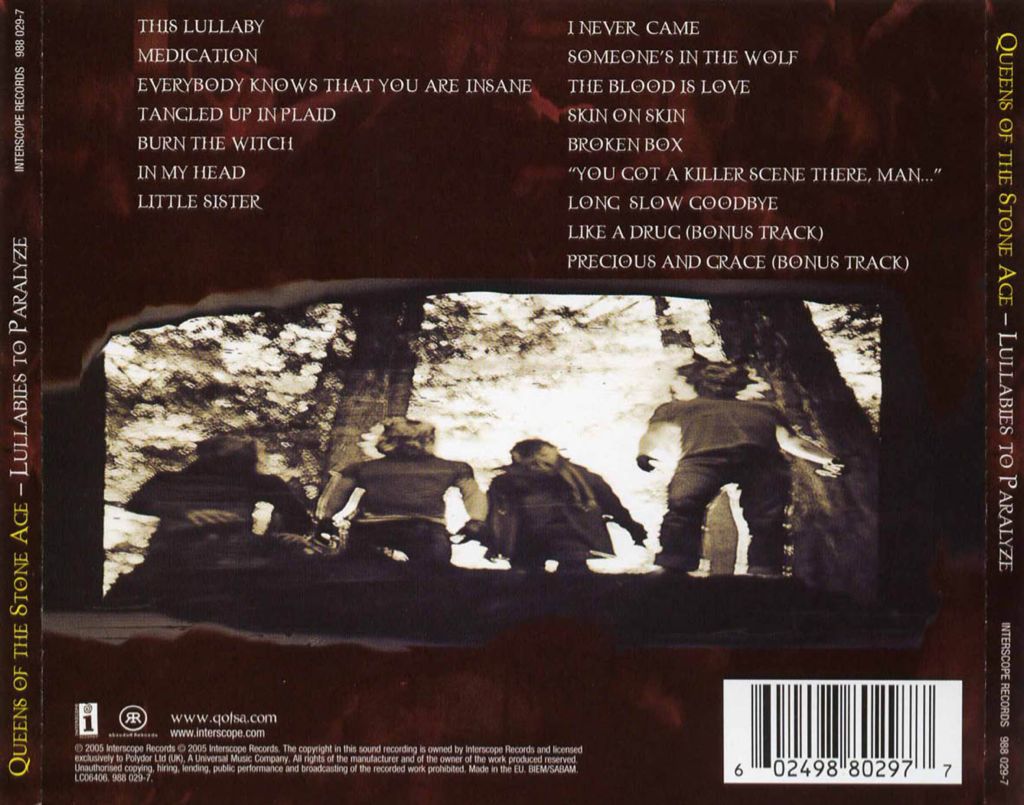 Lullabies To Paralyze - Queens Of The Stone Age (CD - 59) music collectible [Barcode 602498802960] - Main Image 2