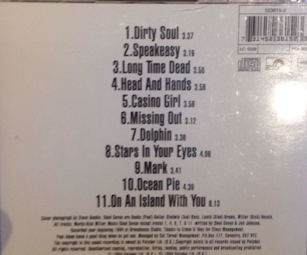 Change Giver - Shed Seven (CD) music collectible [Barcode 731452361523] - Main Image 2