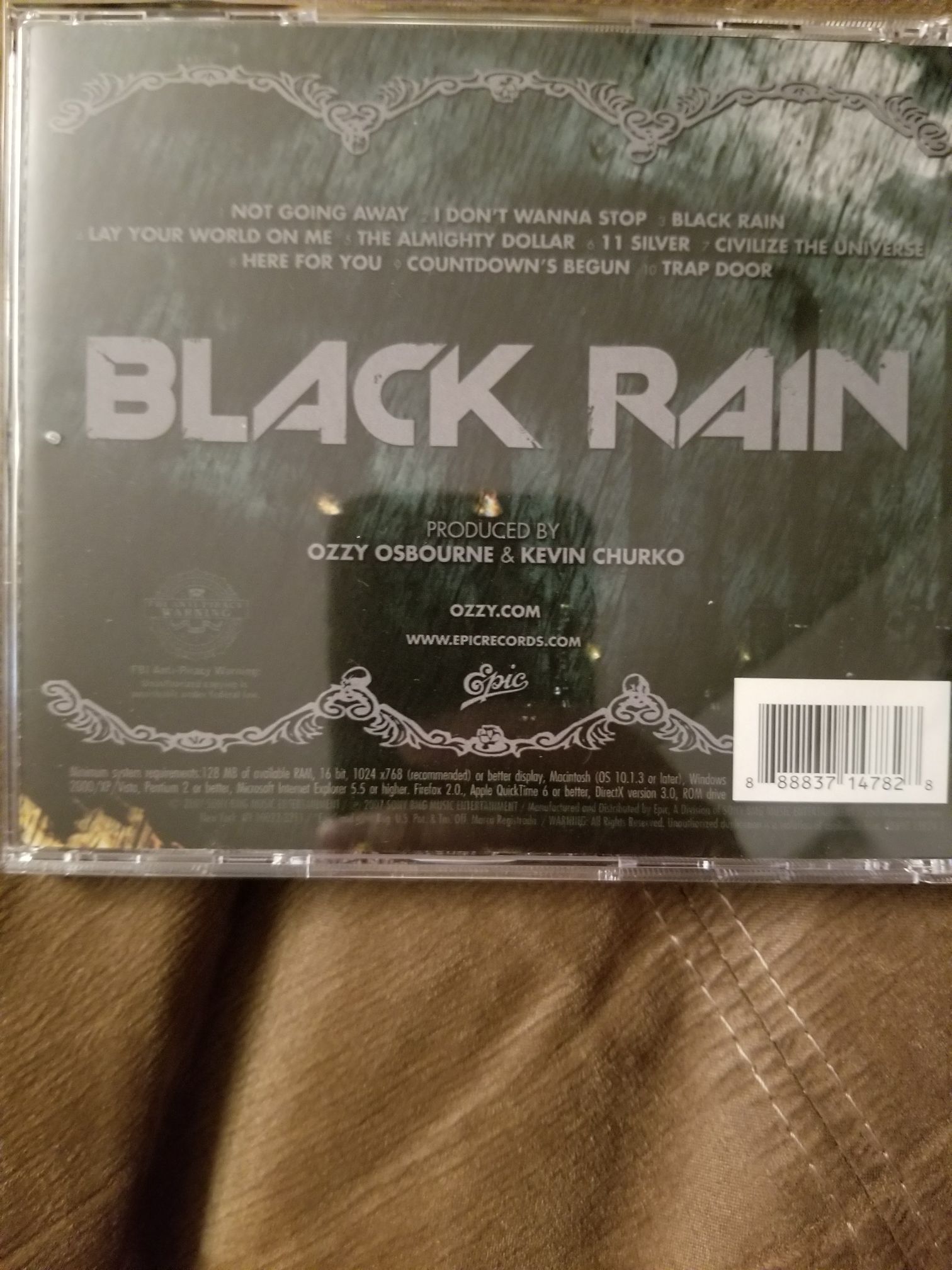 Black Rain - Osbourne, Ozzy (CD) music collectible [Barcode 888837147828] - Main Image 2
