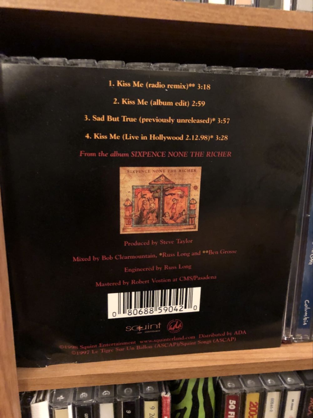 Kiss Me - Sixpence None The Richer (CD - 13) music collectible [Barcode 080688590420] - Main Image 2