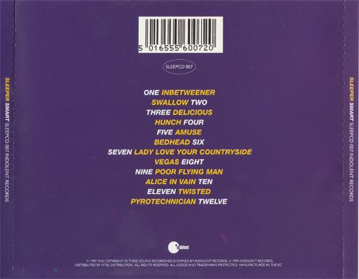 Smart - Sleeper (CD) music collectible [Barcode 5016555600720] - Main Image 2