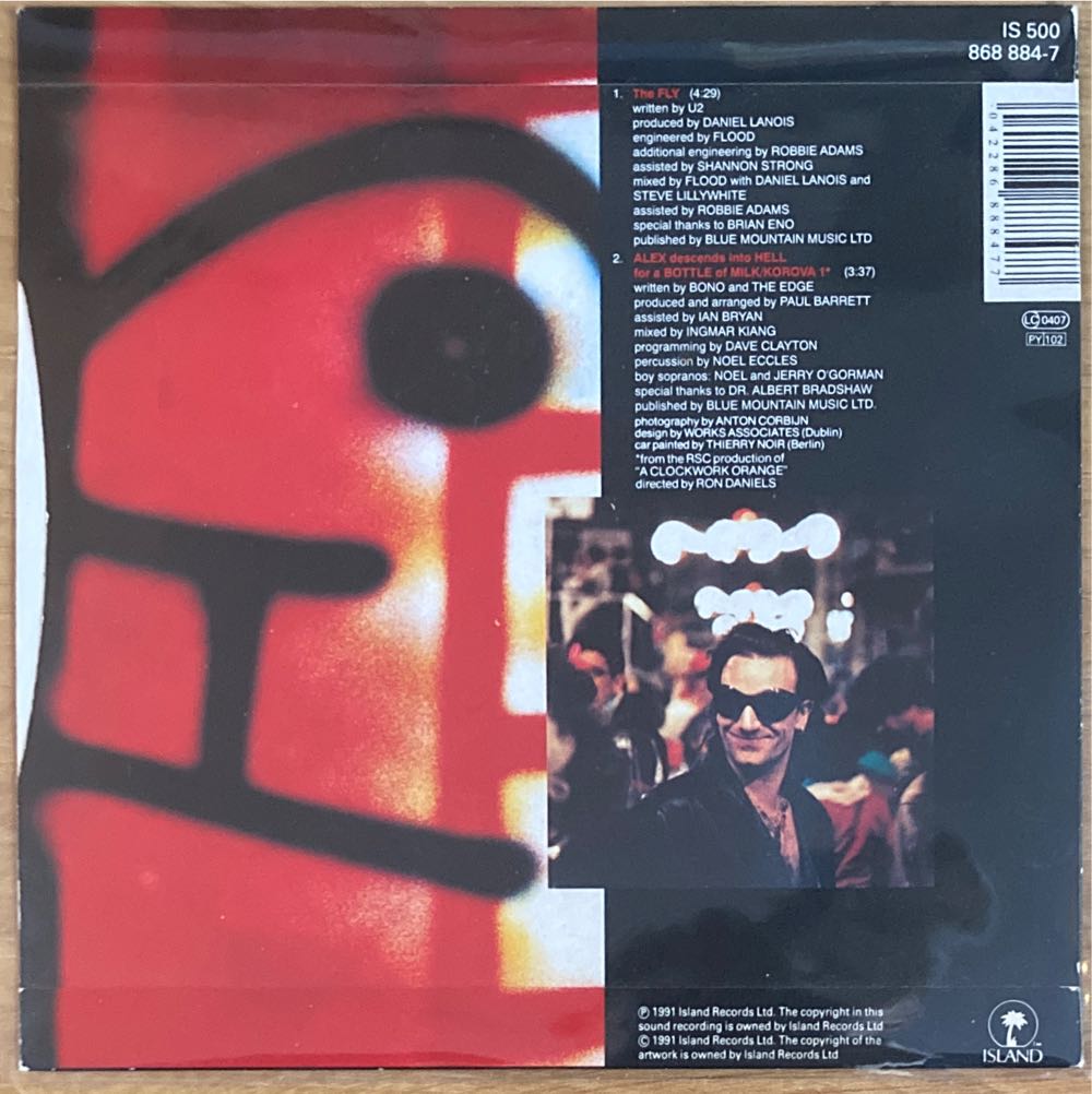 The Fly - U2 (7”) music collectible [Barcode 042286888477] - Main Image 2