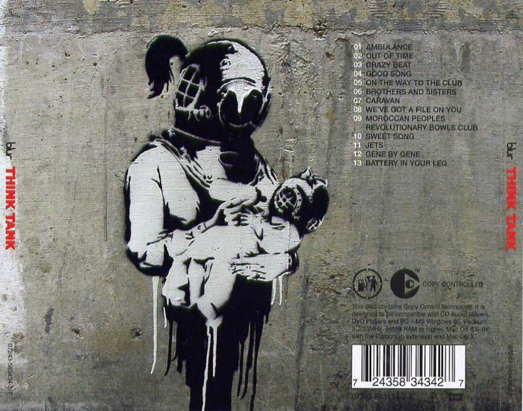 Think Tank - Blur (CD - 56:04) music collectible [Barcode 724358343427] - Main Image 2