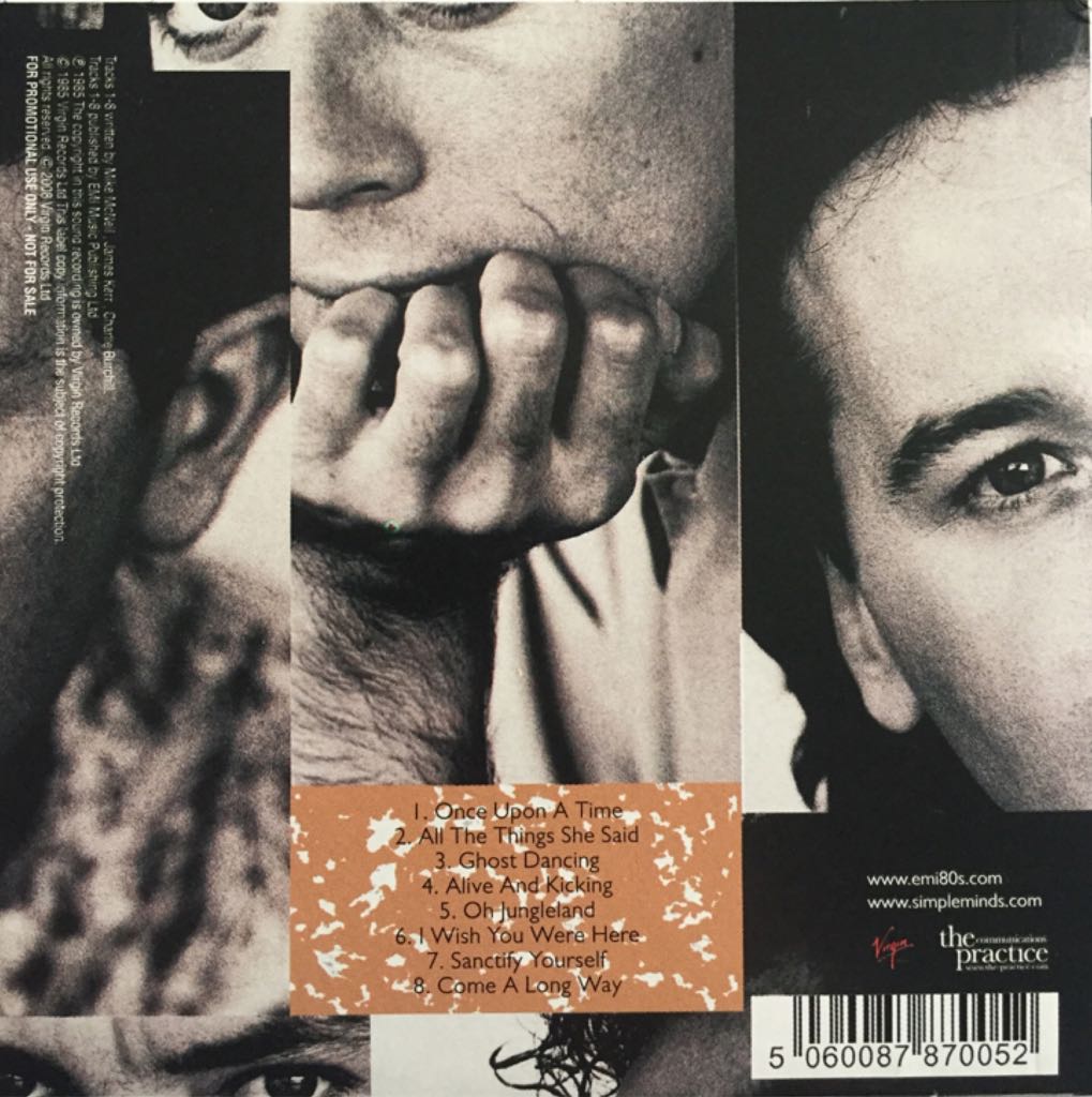 Once Upon A Time - Simple Minds (CD) music collectible - Main Image 2