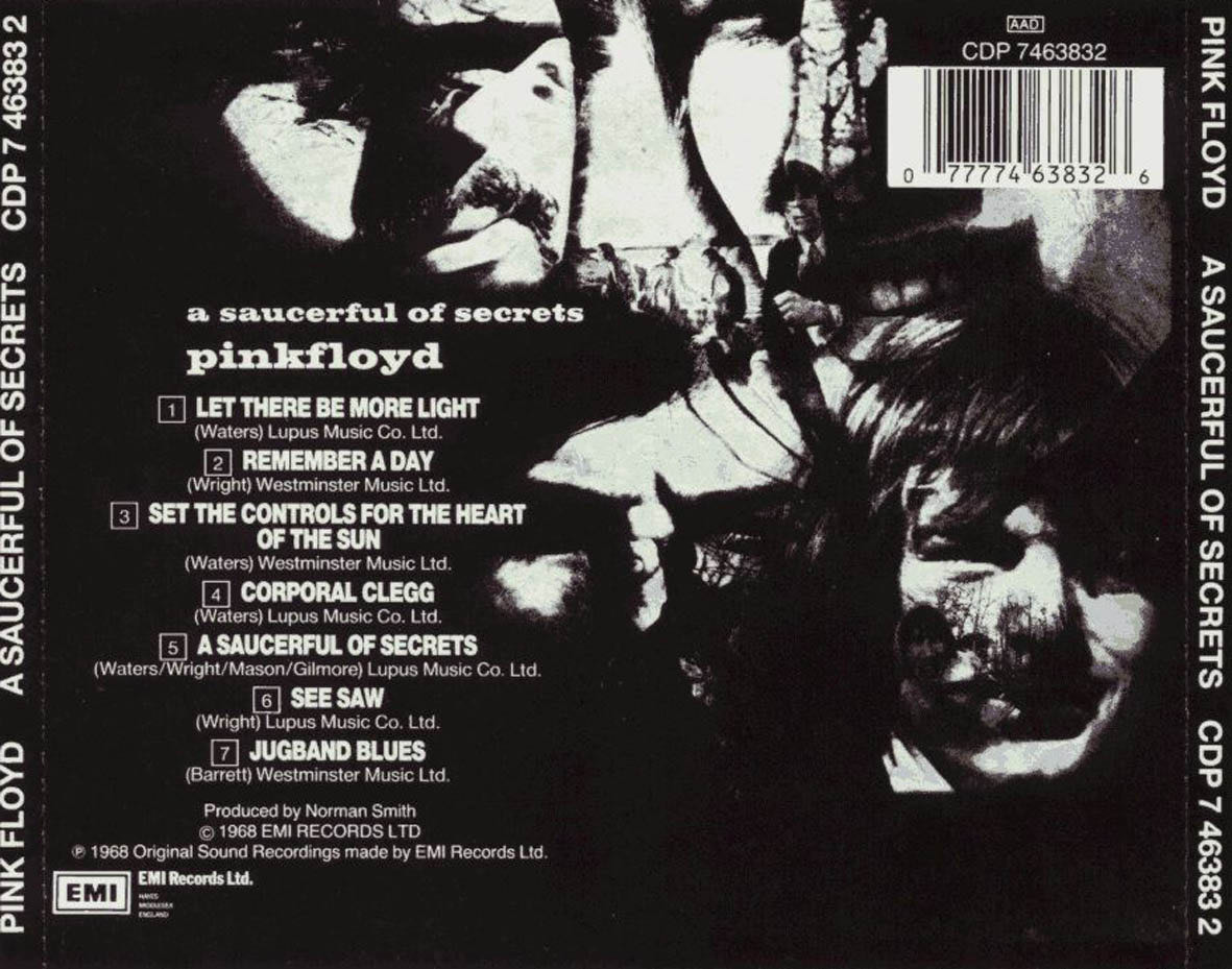A Saucerful Of Secrets - Pink Floyd (CD) music collectible [Barcode 724382975120] - Main Image 3