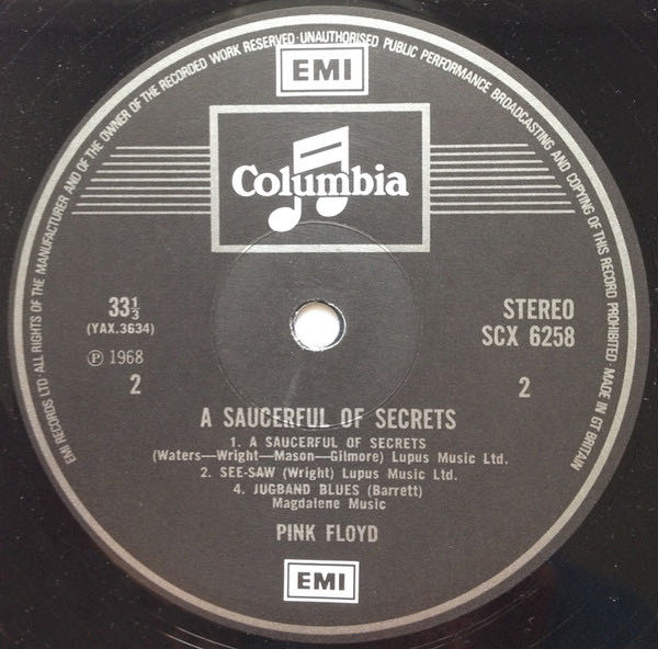 A Saucerful Of Secrets - Pink Floyd (12” - 39) music collectible [Barcode 888751841918] - Main Image 4