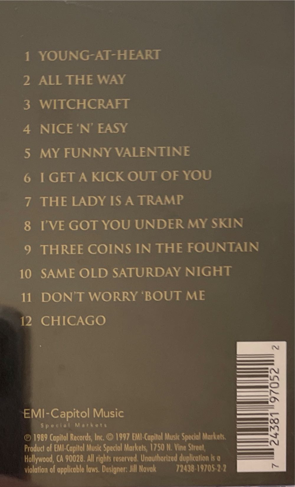 Gold - Frank Sinatra (CD - 35) music collectible [Barcode 724381970522] - Main Image 2