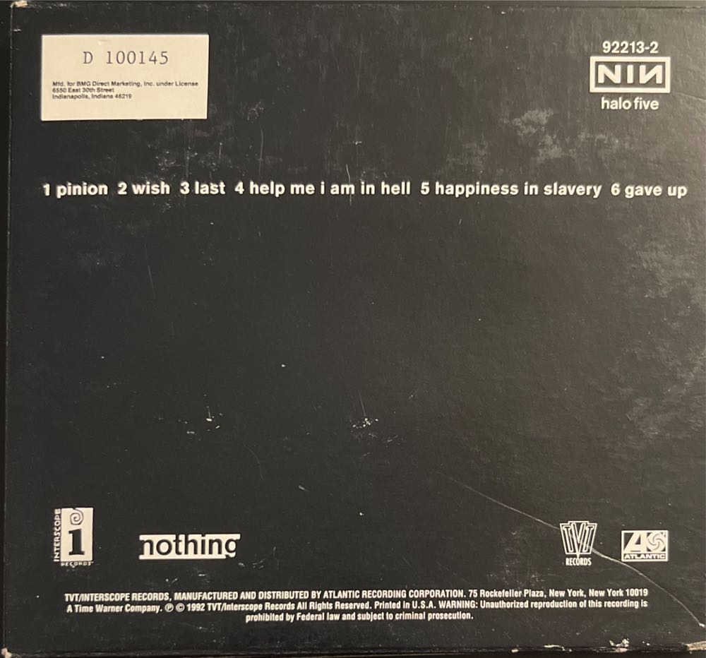 Broken - Nine Inch Nails (CD - 33) music collectible [Barcode 606949221324] - Main Image 2