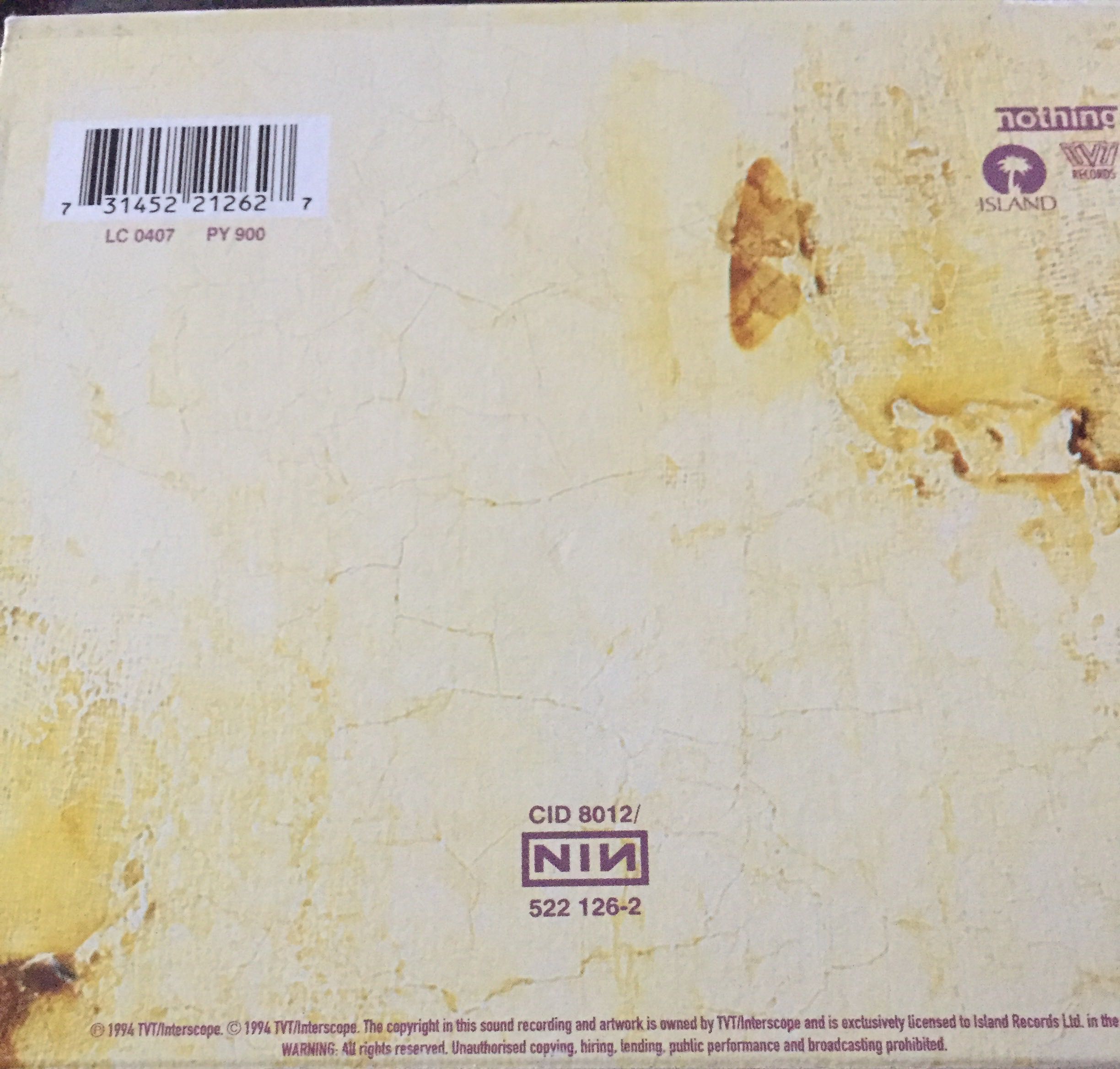 The Downward Spiral - Nine Inch Nails (CD - 64) music collectible [Barcode 731452212627] - Main Image 2