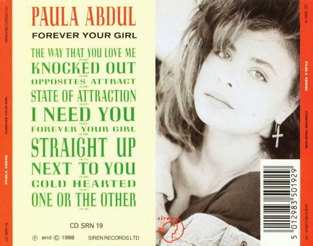 Forever Your Girl - Abdul, Paula (CD - 44) music collectible [Barcode 5012983501929] - Main Image 2