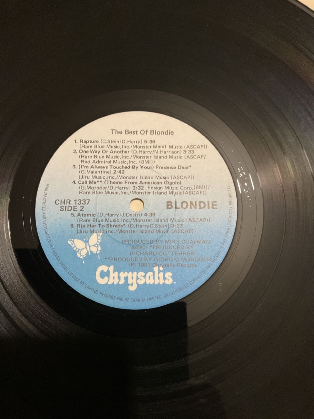 The Best of Blondie - Blondie (12”) music collectible - Main Image 4