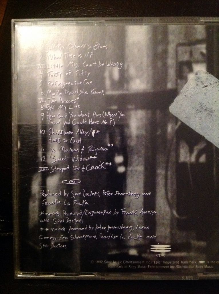 Pocket Full Of Kryptonite - Spin Doctors (CD - 70) music collectible [Barcode 5099746825096] - Main Image 2