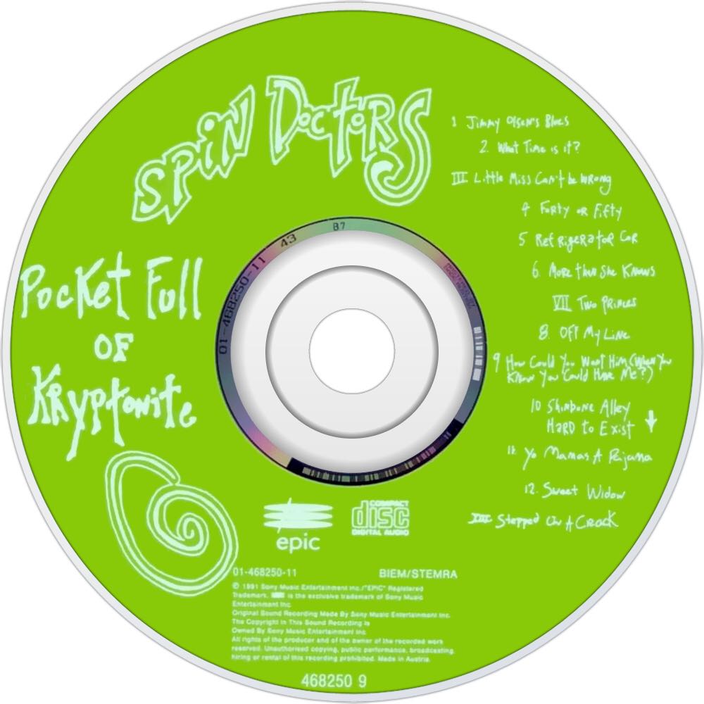 Pocket Full Of Kryptonite - Spin Doctors (CD - 70) music collectible [Barcode 5099746825096] - Main Image 4