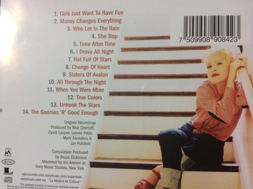 The Essential Cyndi Lauper - Cyndi  Lauper (CD - 59.53) music collectible [Barcode 7509908908423] - Main Image 2