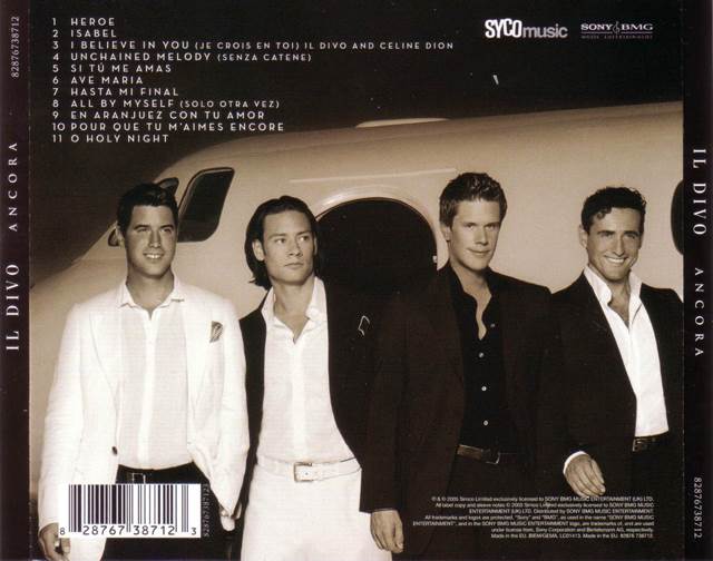 Il Divo - Il Divo (CD - 55) music collectible [Barcode 827969396322] - Main Image 2