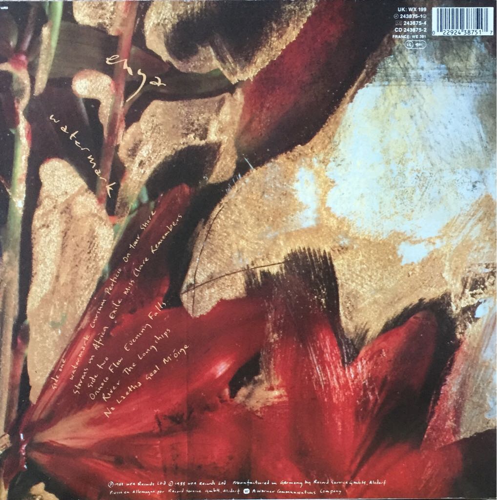 Watermark - Enya (12”) music collectible - Main Image 2
