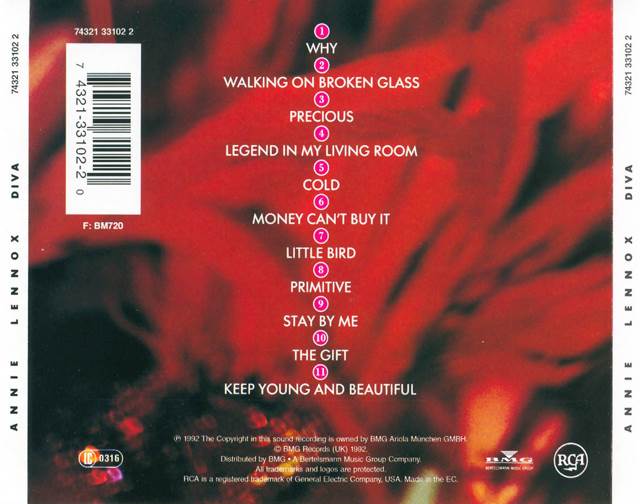 Diva - Lennox, Annie (CD) music collectible - Main Image 2