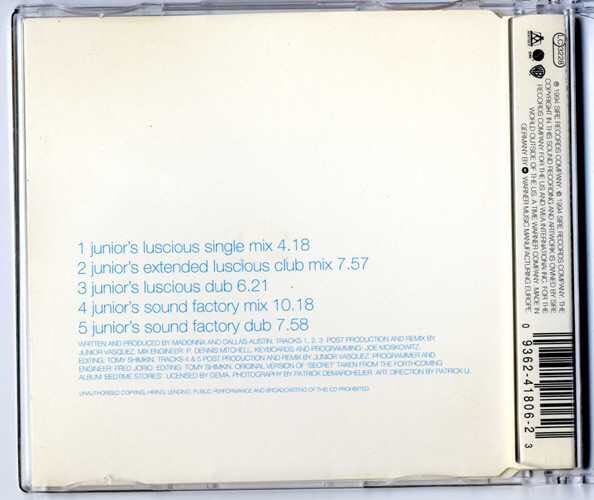 Secret (The Remixes) - Madonna (CD) music collectible [Barcode 093624180623] - Main Image 2