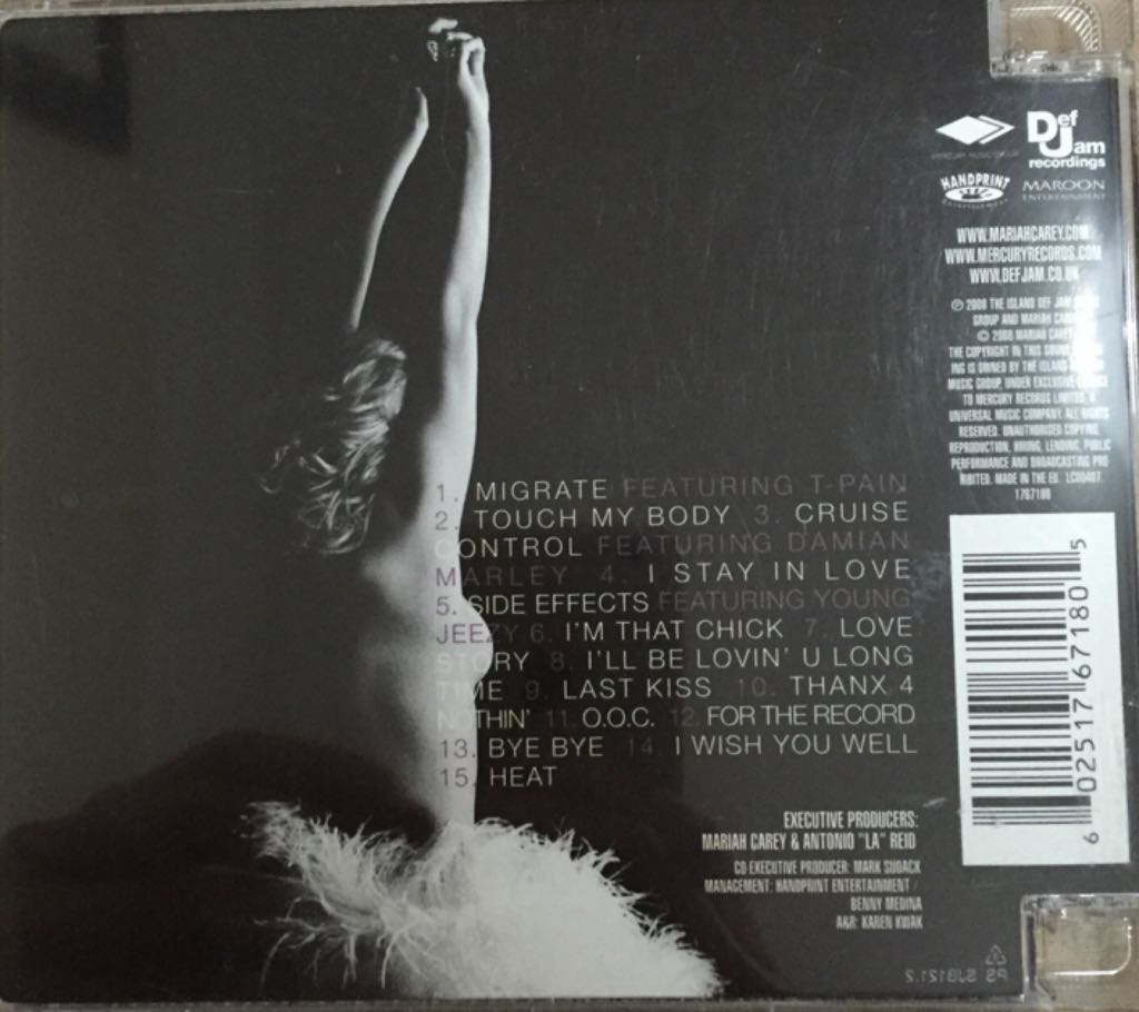 E=MC2 - Mariah Carey (CD) music collectible [Barcode 602517671805] - Main Image 2