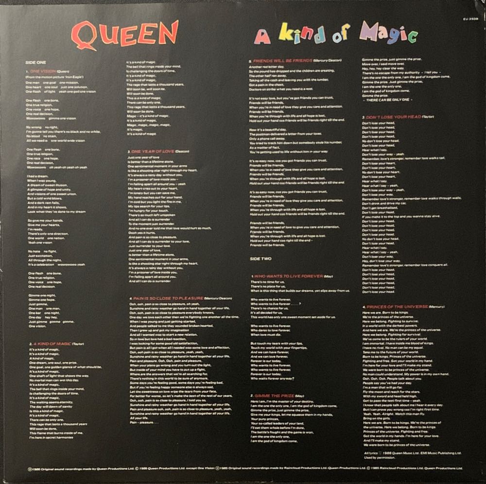 Kind Of Magic, A - Queen (12” - 51) music collectible [Barcode 5099924053112] - Main Image 4