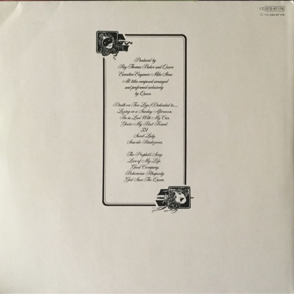 A Night At The Opera - Queen (12” - 43) music collectible - Main Image 2