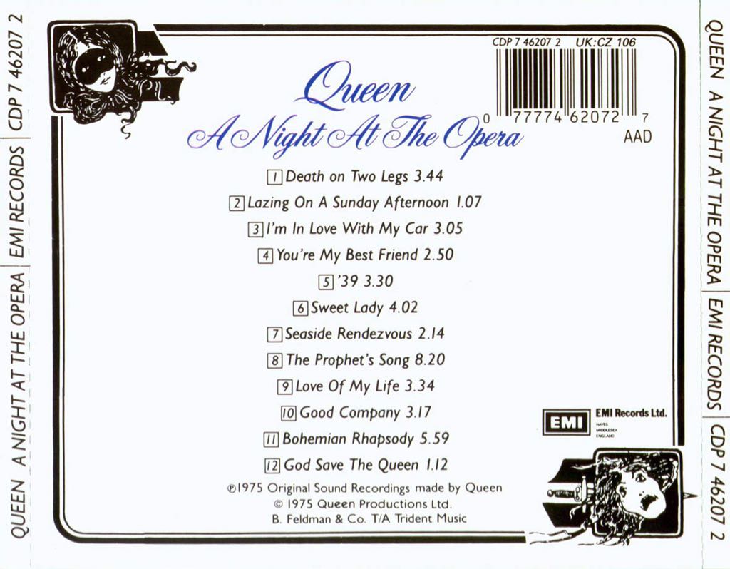 A Night At The Opera - Queen music collectible - Main Image 2