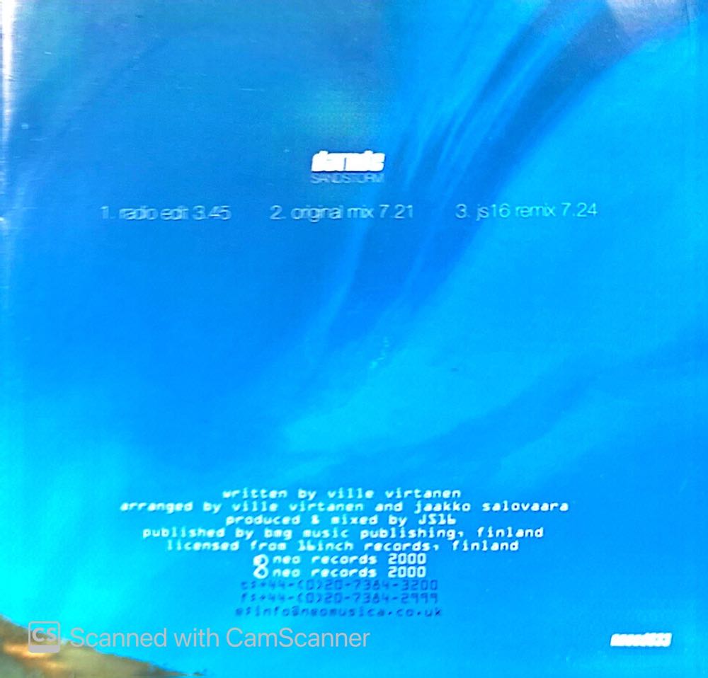 Sandstorm - Darude (CD) music collectible [Barcode 5016557963359] - Main Image 2