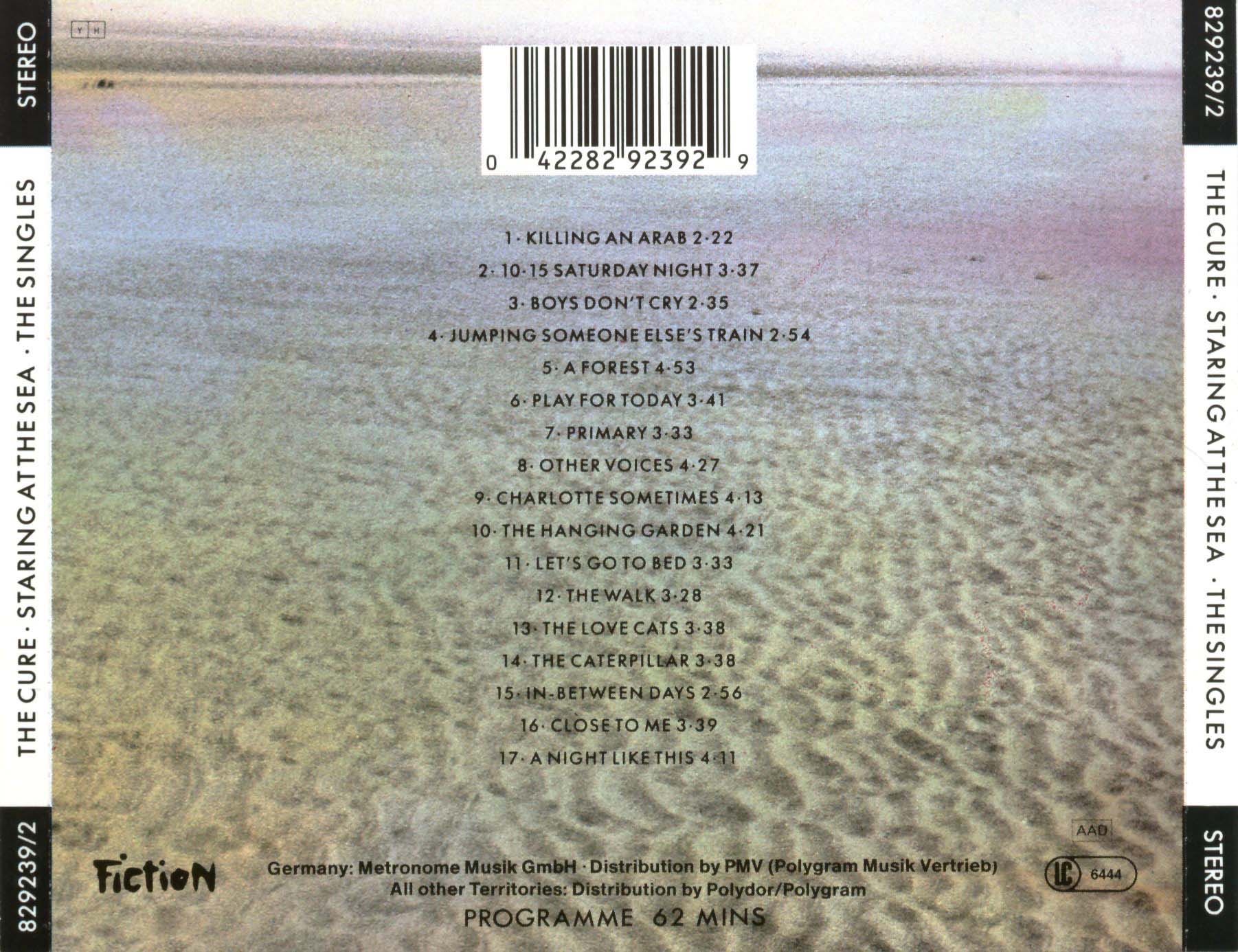 Staring At The Sea - The Singles - Cure, The (CD - 62) music collectible - Main Image 2