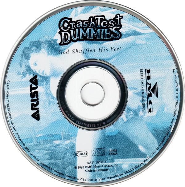God Shuffled His Feet - Crash Test Dummies (CD - 44) music collectible [Barcode 743211653121] - Main Image 4