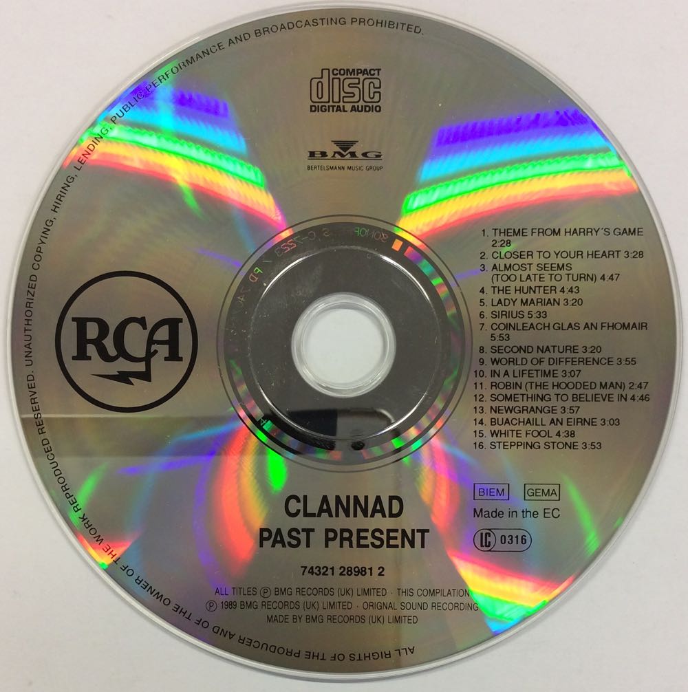 Past Present - Clannad (CD - 64) music collectible [Barcode 743212898125] - Main Image 4