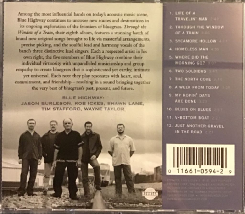 Through The Window Of A Train - Blue Highway (CD) music collectible [Barcode 011661059429] - Main Image 2