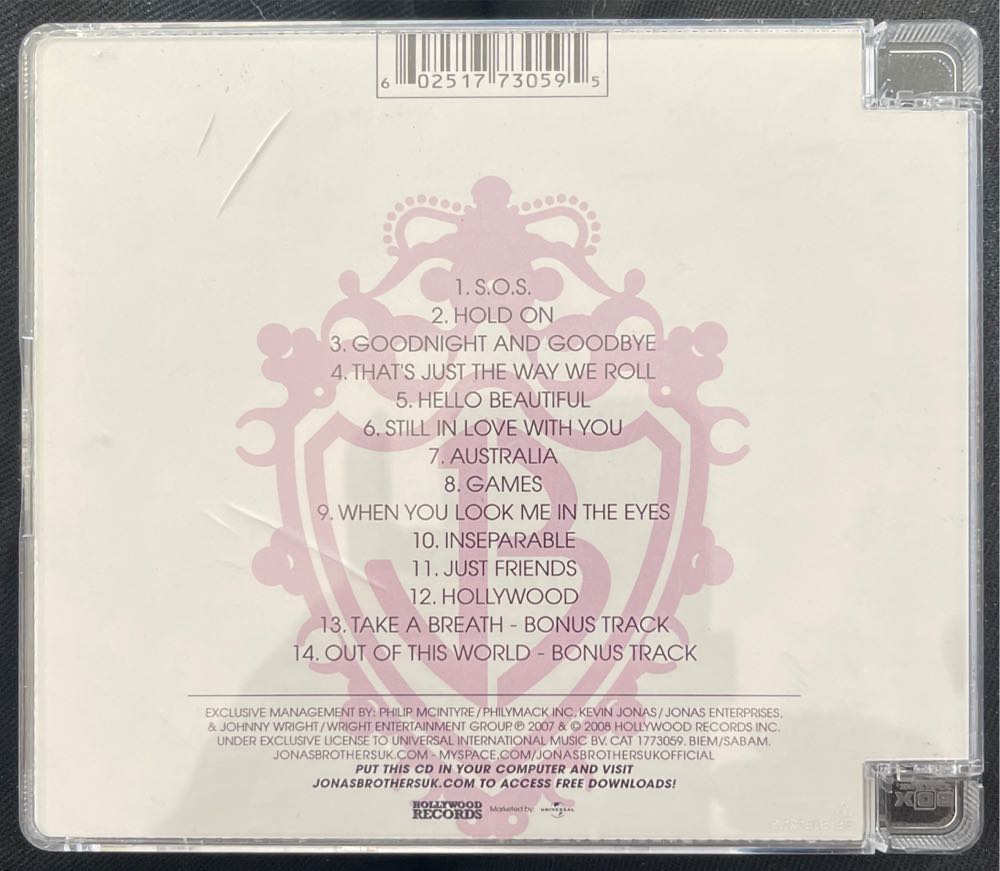 Jonas Brothers - Jonas Brothers (CD) music collectible [Barcode 602517730595] - Main Image 2