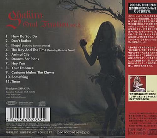 Oral Fixation Vol. 2 - Shakira (CD - 50) music collectible [Barcode 0827969770825] - Main Image 2