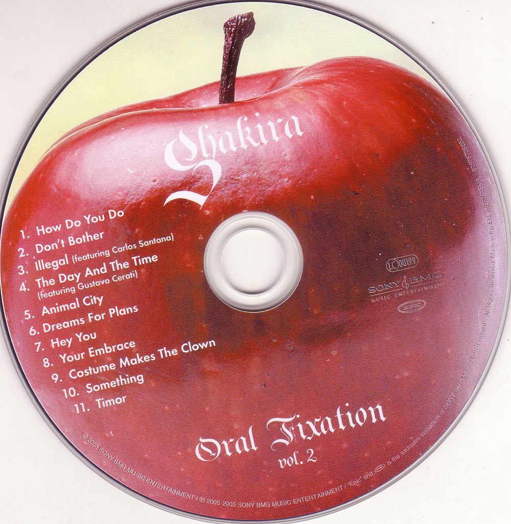 Oral Fixation Vol. 2 - Shakira (CD - 50) music collectible [Barcode 0827969770825] - Main Image 3
