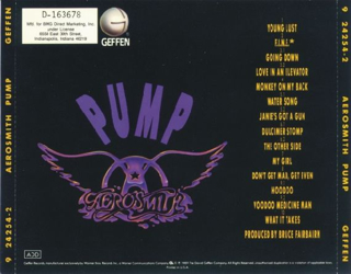 Pump -  - Aerosmith (CD - 47:43) music collectible [Barcode 075992425421] - Main Image 2