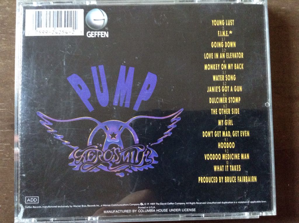 Pump - Aerosmith music collectible [Barcode 2017891425421] - Main Image 2