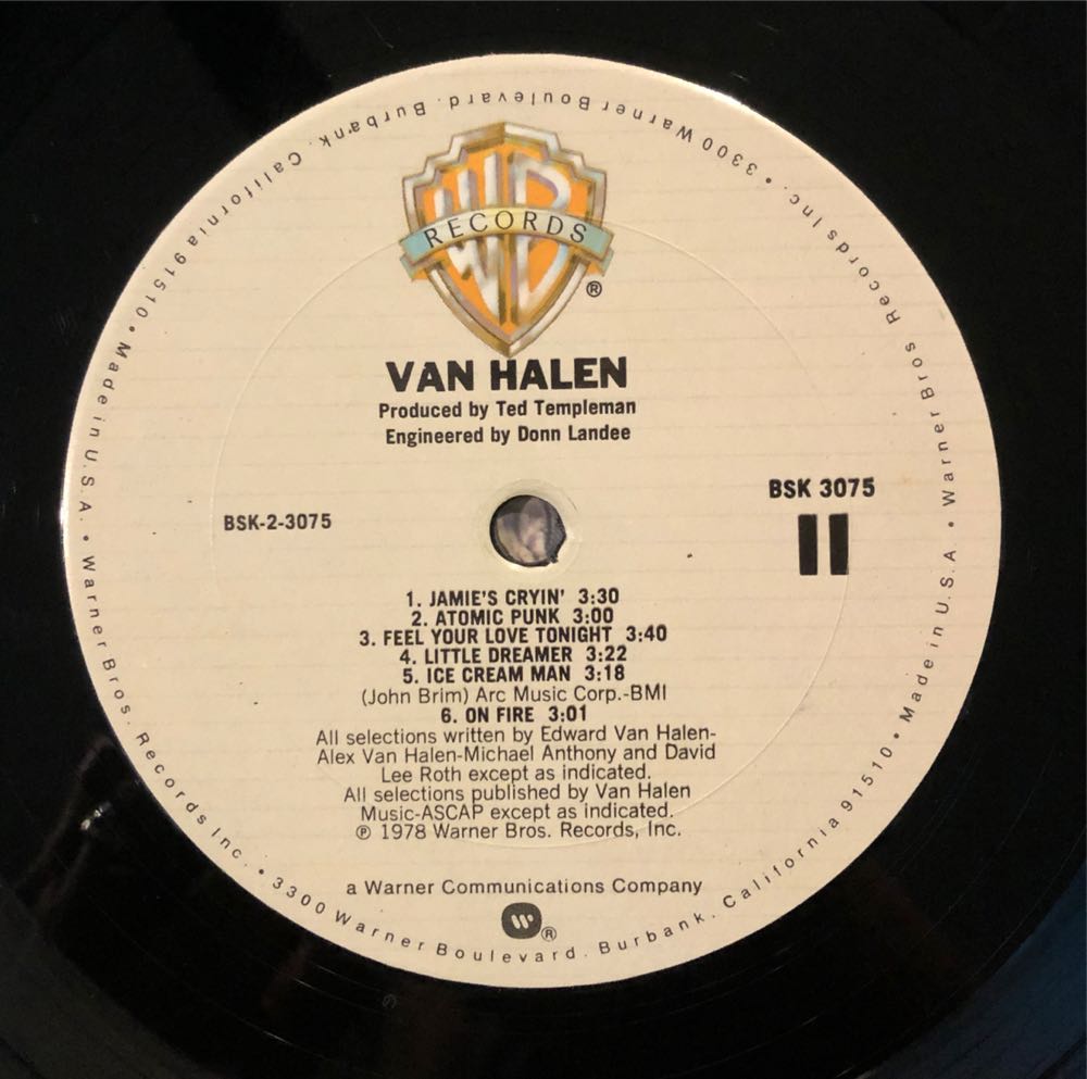 Van Halen - Van Halen (12” - 35:27) music collectible - Main Image 4