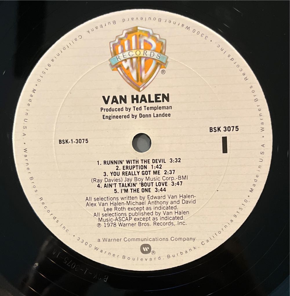 Van Halen - Van Halen (12”) music collectible - Main Image 3