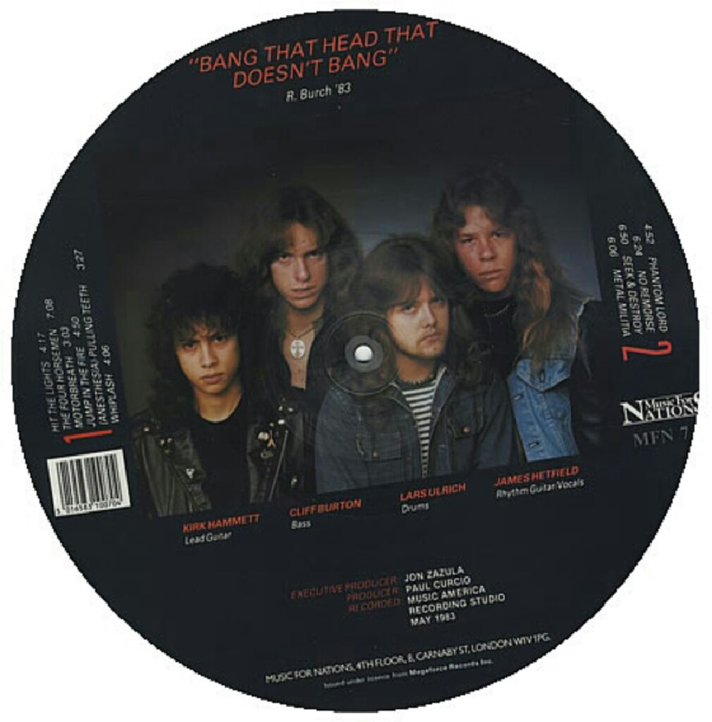 Kill Em All - Metallica (12” - 51) music collectible [Barcode 075596076616] - Main Image 2