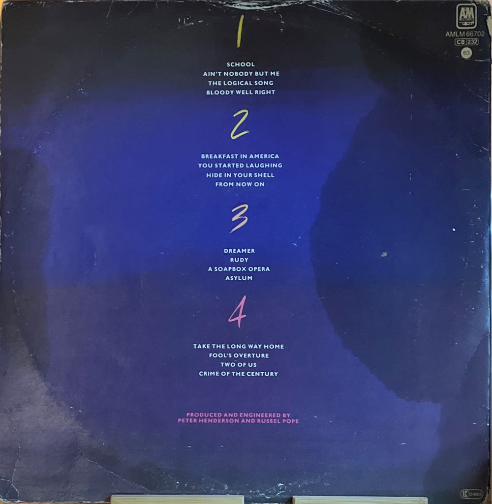 Paris - Supertramp (CD) music collectible [Barcode 731439670228] - Main Image 2