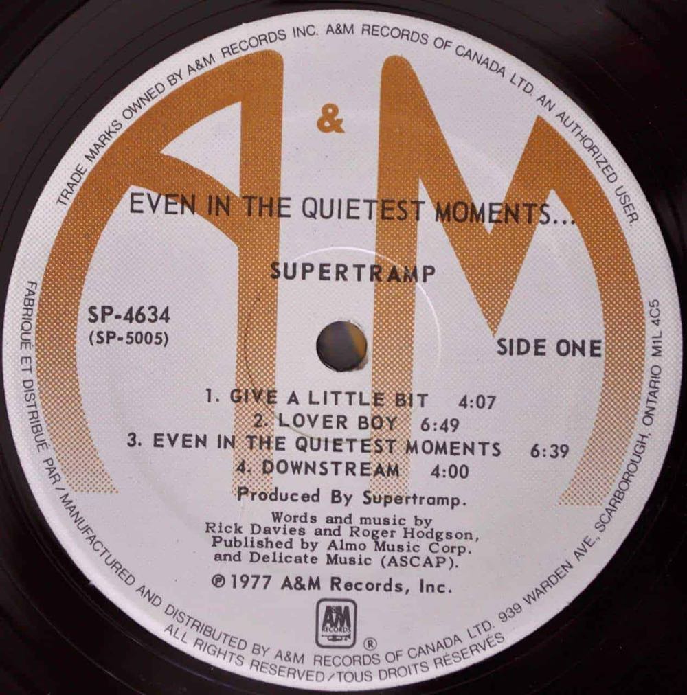 Even In The Quietest Moments (Half Speed Master) - Supertramp (12” - 43) music collectible - Main Image 3