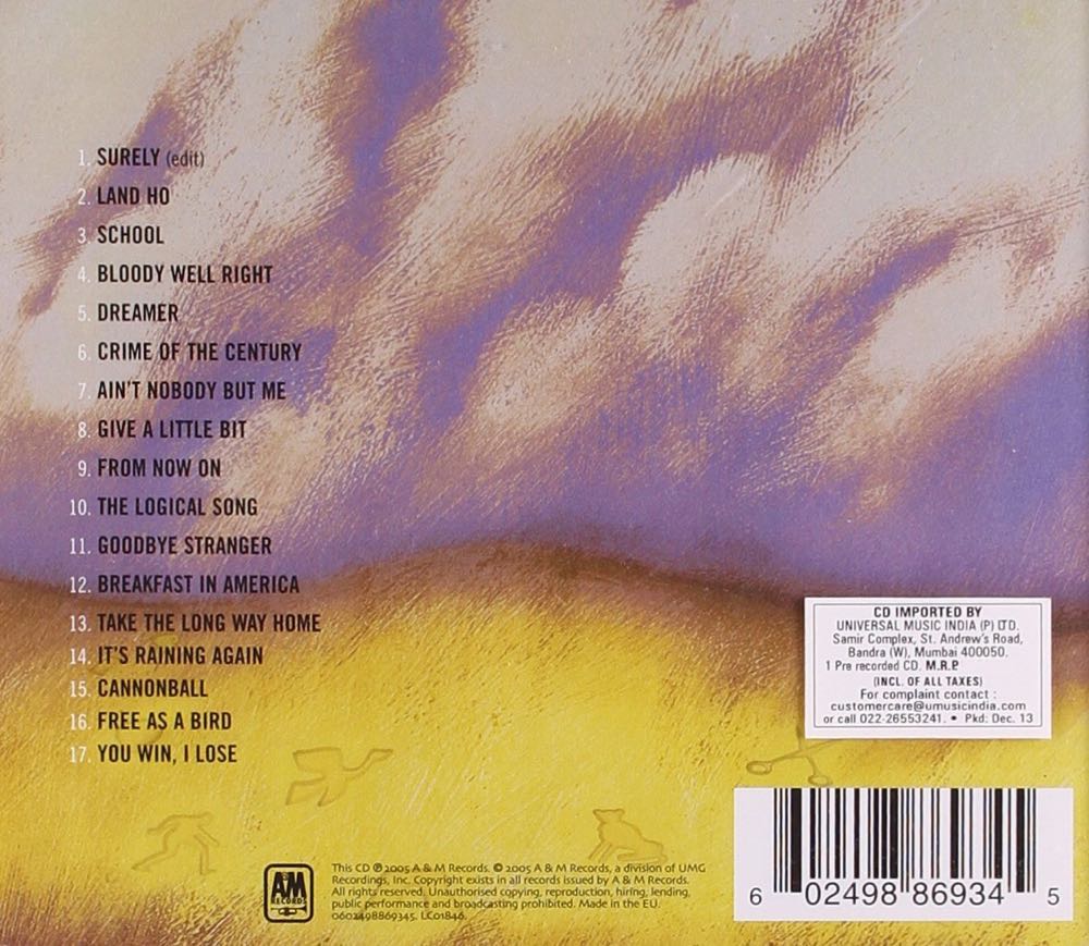 Retrospectacle The Supertramp Anthology - Supertramp (MP3 - 154) music collectible - Main Image 2