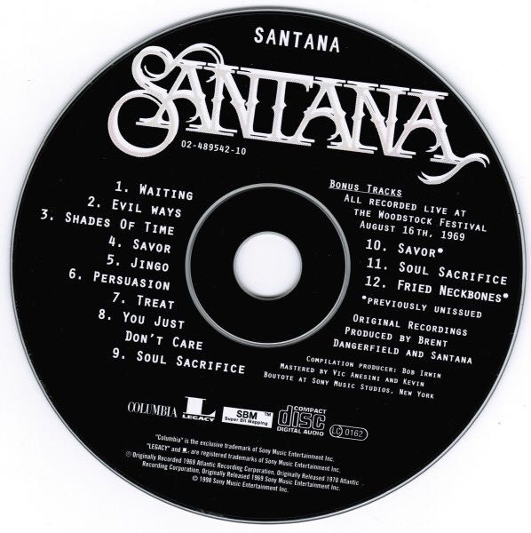 Santana - Santana (CD - 37) music collectible [Barcode 5099748954220] - Main Image 4