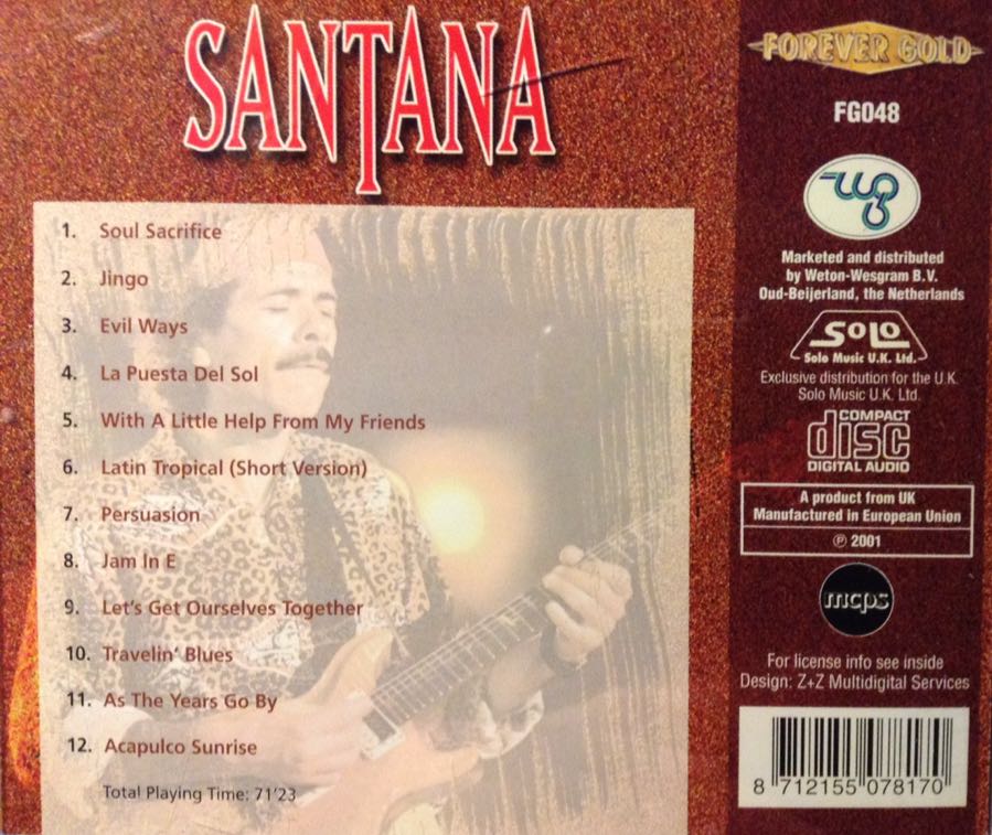Santana - Santana (CD) music collectible - Main Image 2