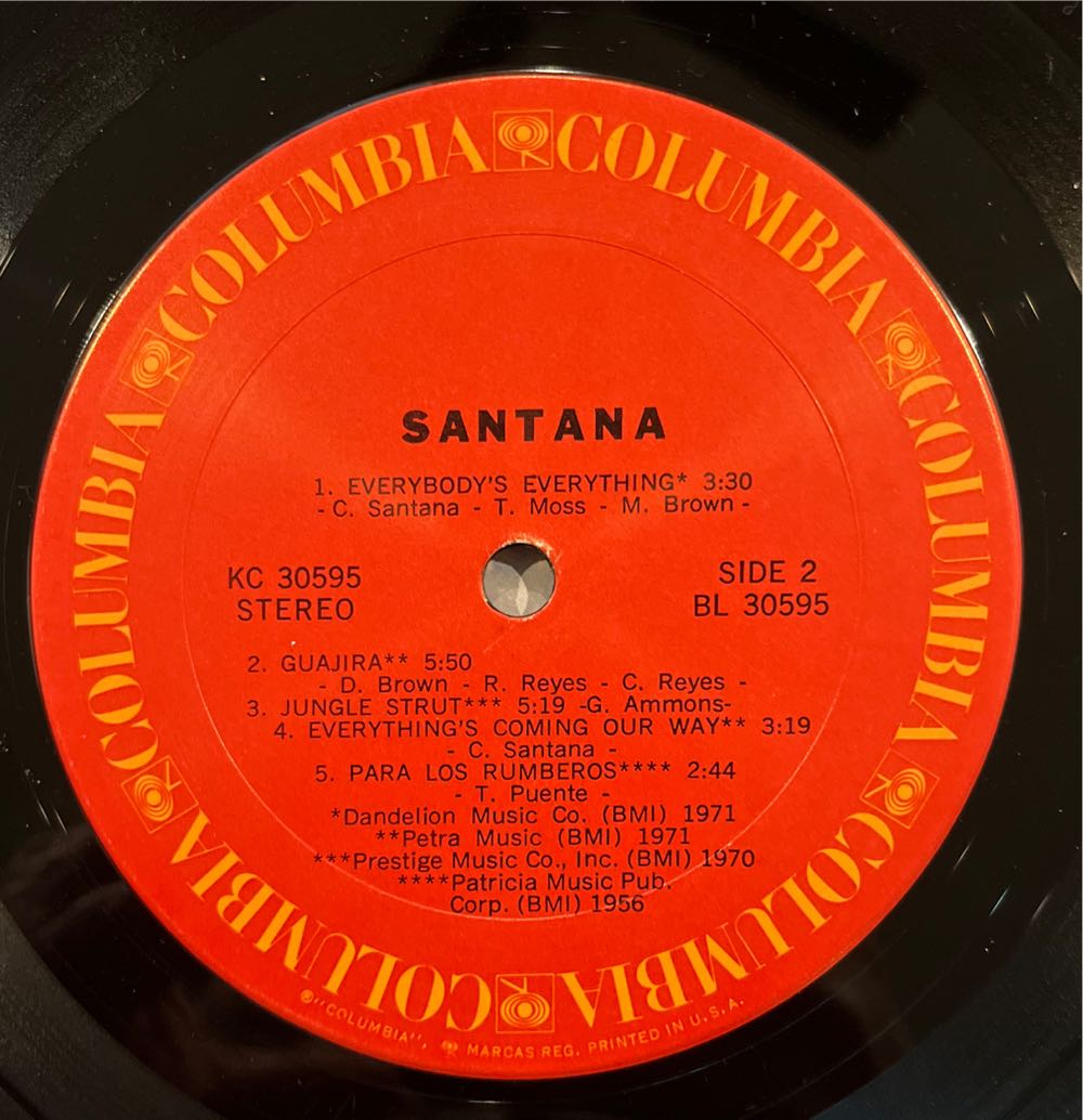 Santana - Santana (12”) music collectible - Main Image 4