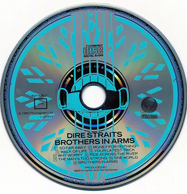 Brothers In Arms - Dire Straits (CD - 5517) music collectible [Barcode 042282449924] - Main Image 4