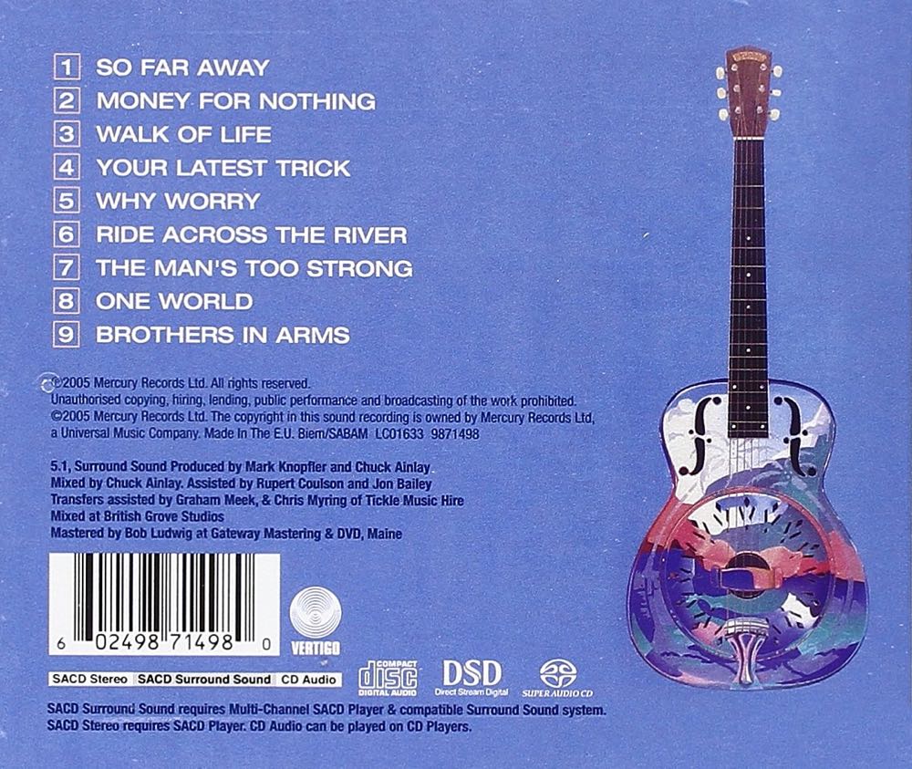 Brothers in Arms - Dire Straits (CD - 55) music collectible [Barcode 075992526425] - Main Image 4