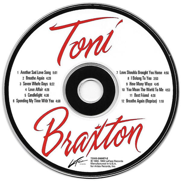 Toni Braxton - Braxton Toni (CD - 60) music collectible [Barcode 730082600729] - Main Image 3