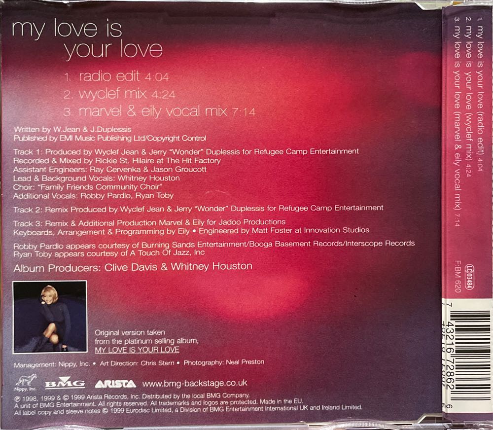 My Love Is Your Love [CD1] - Whitney Houston (CD) music collectible [Barcode 743216728626] - Main Image 2